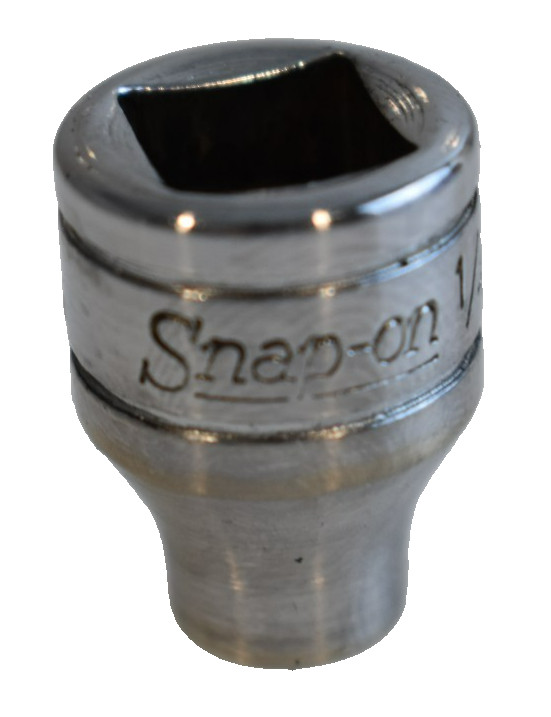 Snap On Tools F081 1/4″ SAE Flank Drive Shallow Socket 3/8″ Drive 12 Point USA