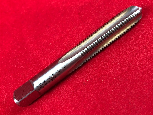 M10 X 1.25 10MM Plug Tap Morse MT3838021 HSS Hand Tap USA D5 Metric
