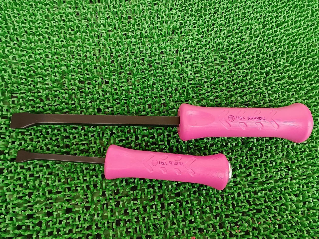 Snap-on SPBS704AEP ELECTRIC PINK 4pc Hard Grip Striking Prybar Set [Used]