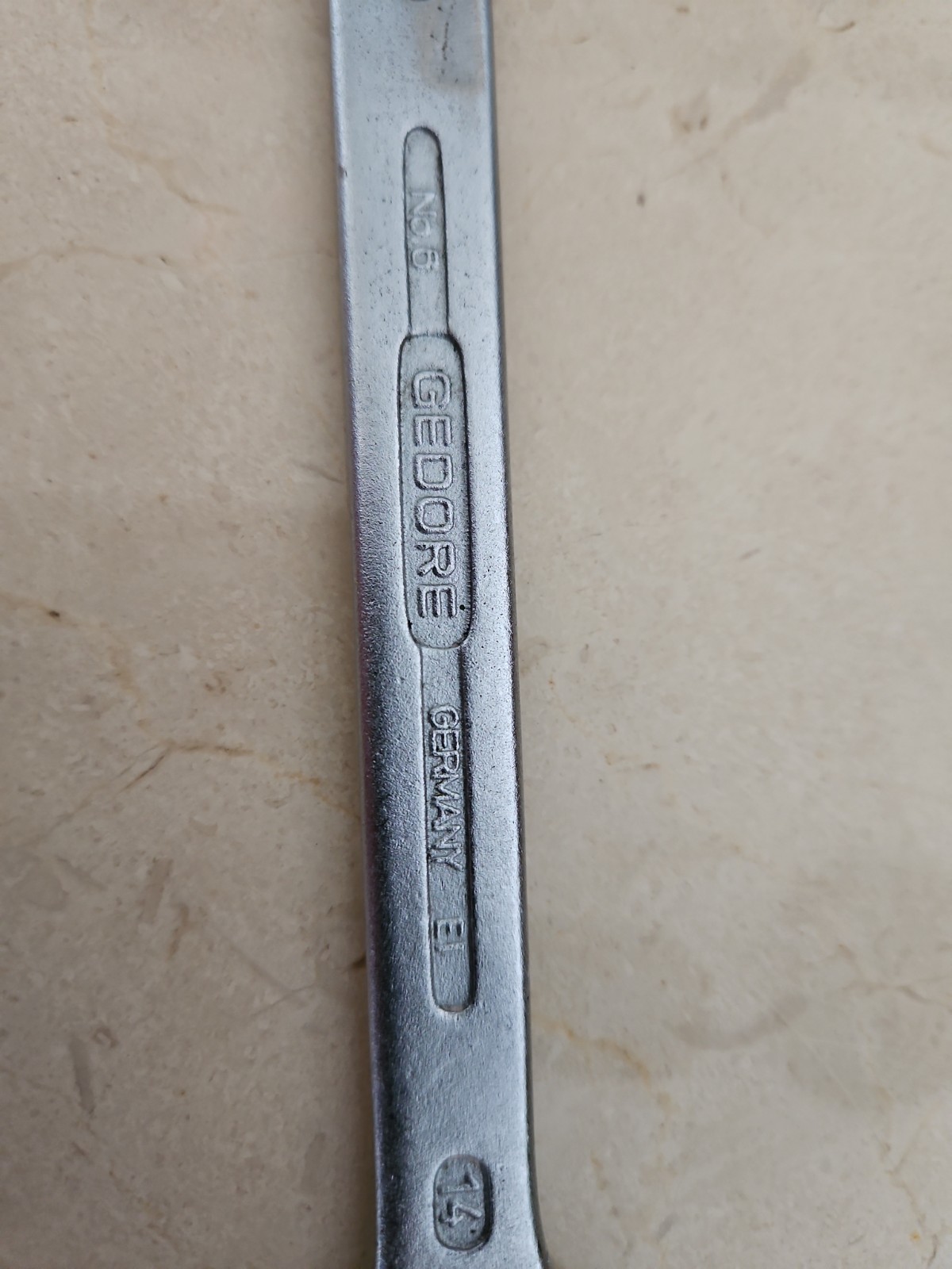 Gedore No.6 14mm X 15mm Open End Spanner Military Issue