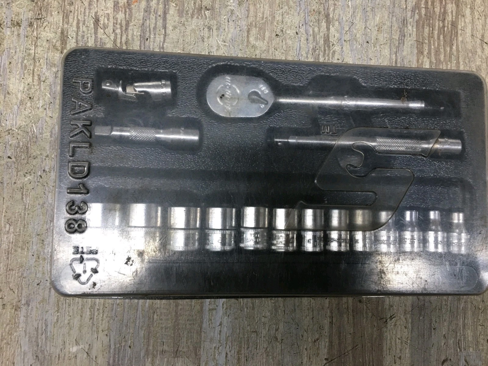 NEW Snap-on 117TMM 17 pcs 1/4″ Drive Hexagonal Ratchet Metric Set