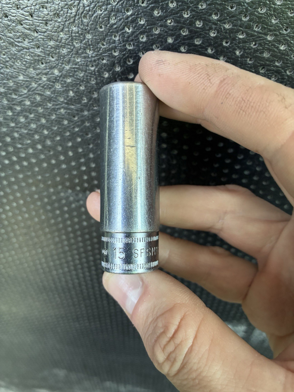 Snap On Underline Logo SFSM15 15mm Metric Deep Socket 3/8″ Drive 6 Point USA