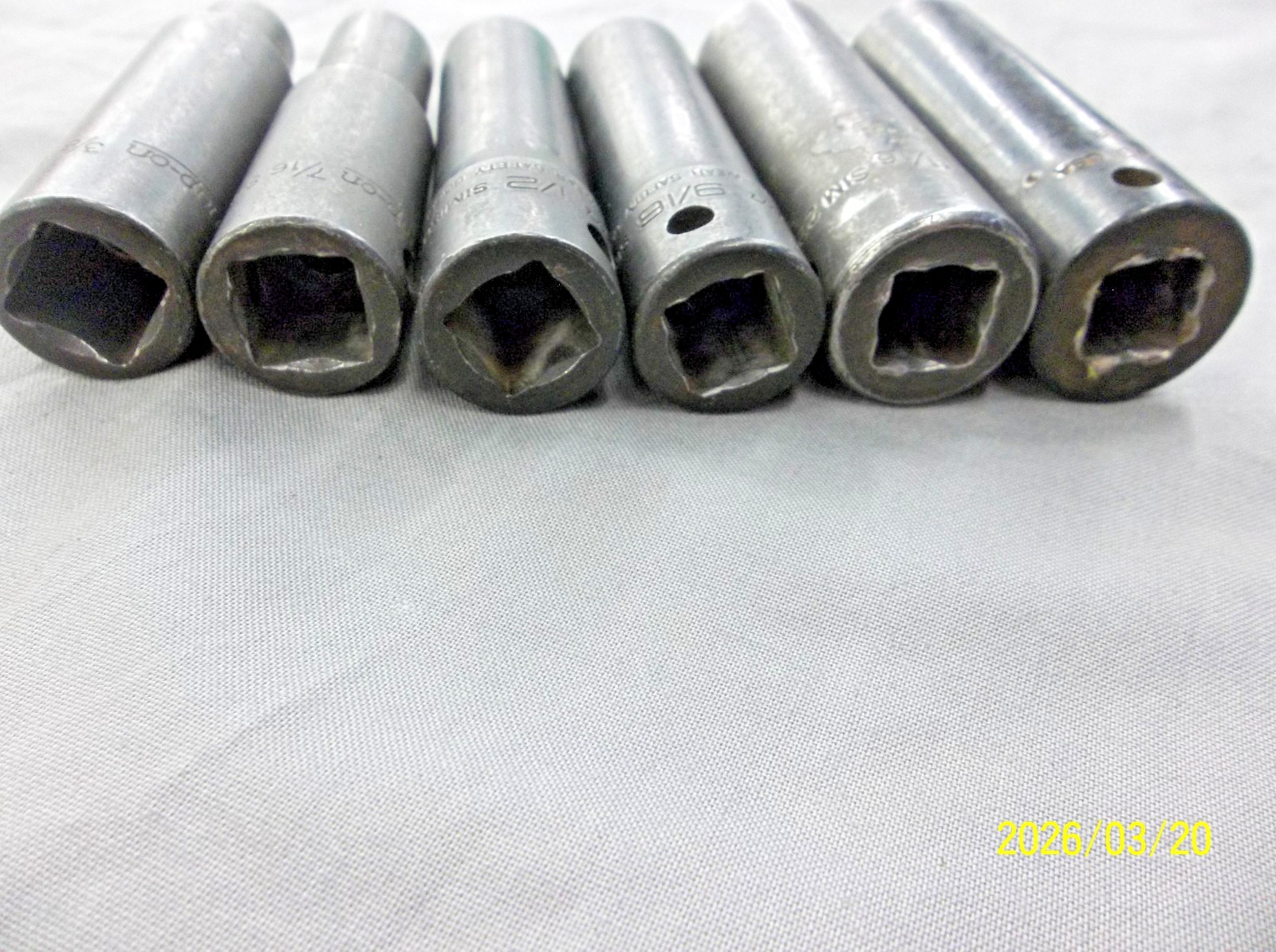Snap-on 6 Pc 1/2″ Dr SAE Deep Impact Socket Set 3/4″ to 3/8″