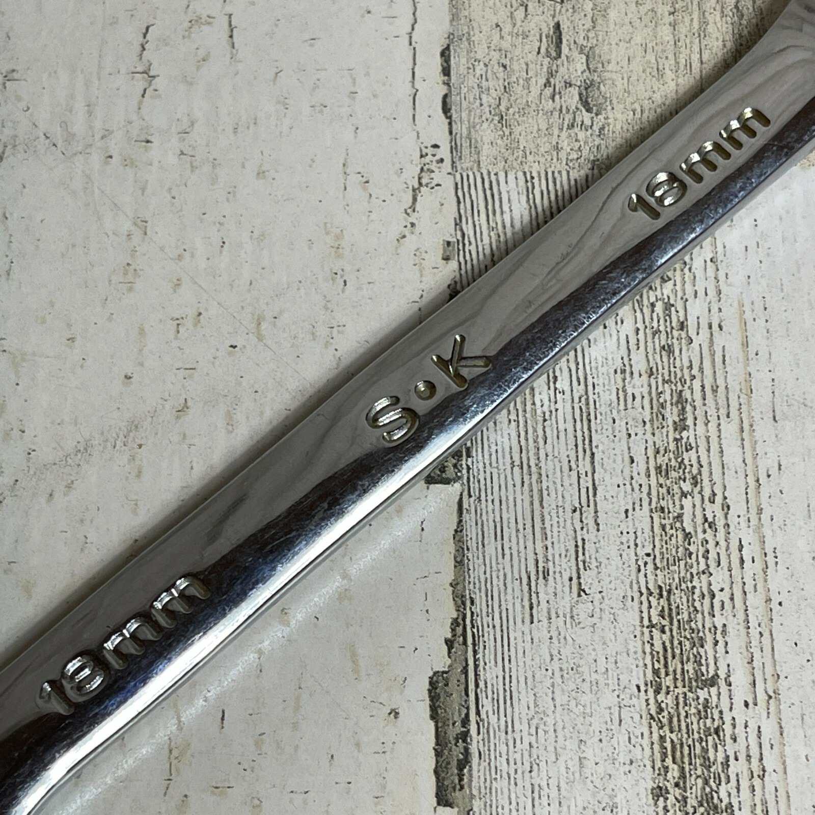 SK Tools 18mm Metric Combination 12 Point Wrench 88318 Chrome Made In USA