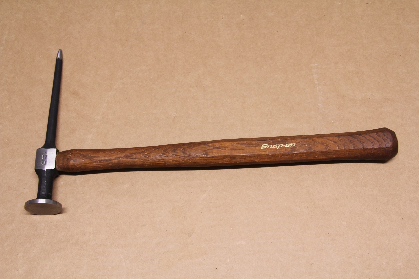 Snap On BF614 Auto Body Long Picking Hammer Round Smooth Face Almost Mint 16-1/2