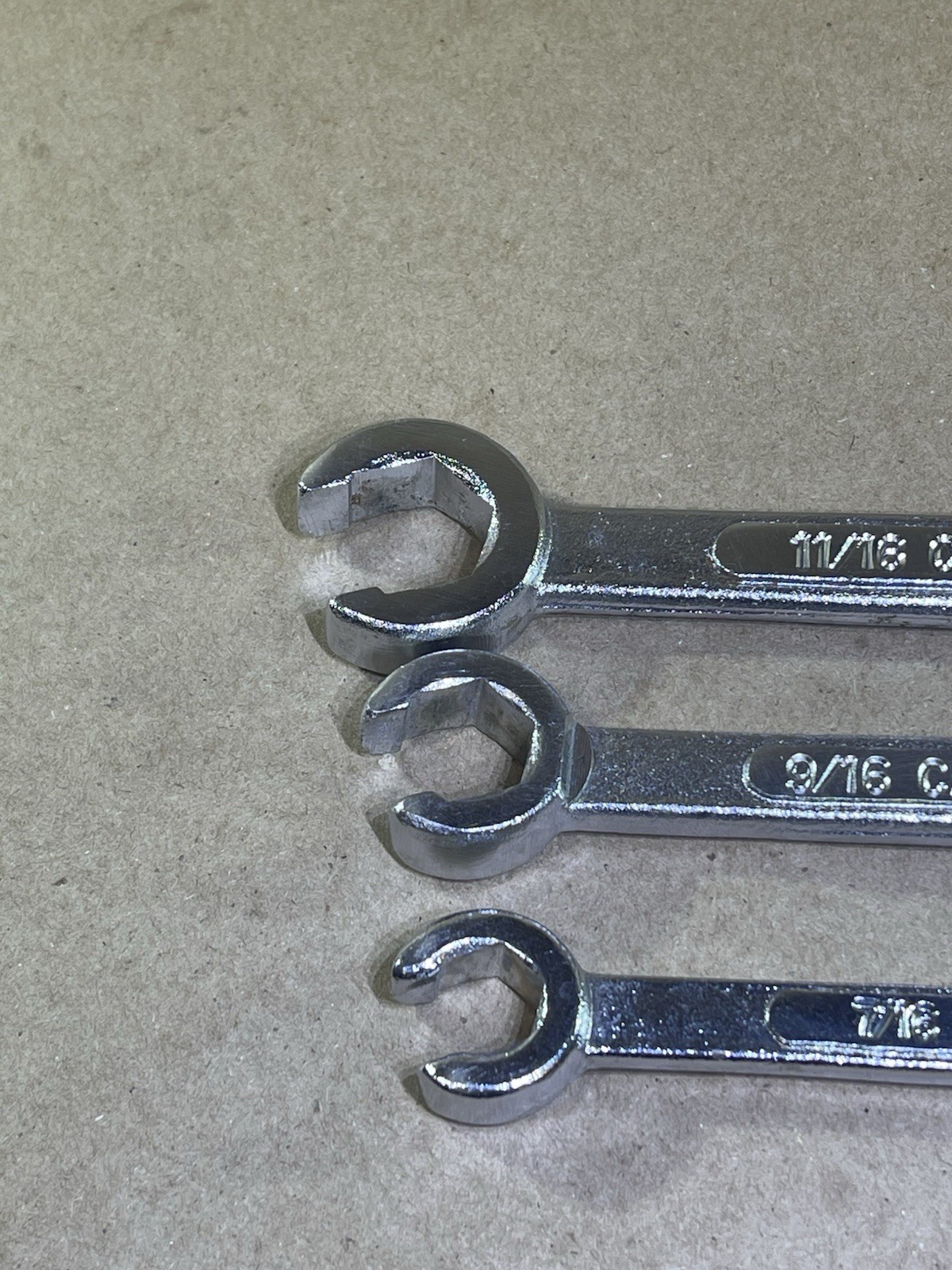 Cal-Van Flare Nut/Line Wrench Set USA 3/8×7/16, 1/2×9/16, 5/8×11/16 #681 682 683