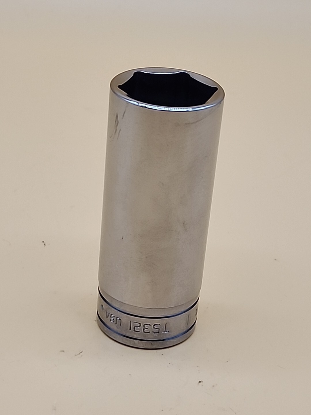 Snap On Tools TS321 – 1/2″ Drive 1″ SAE Deep 6 Point Chrome Socket – USA