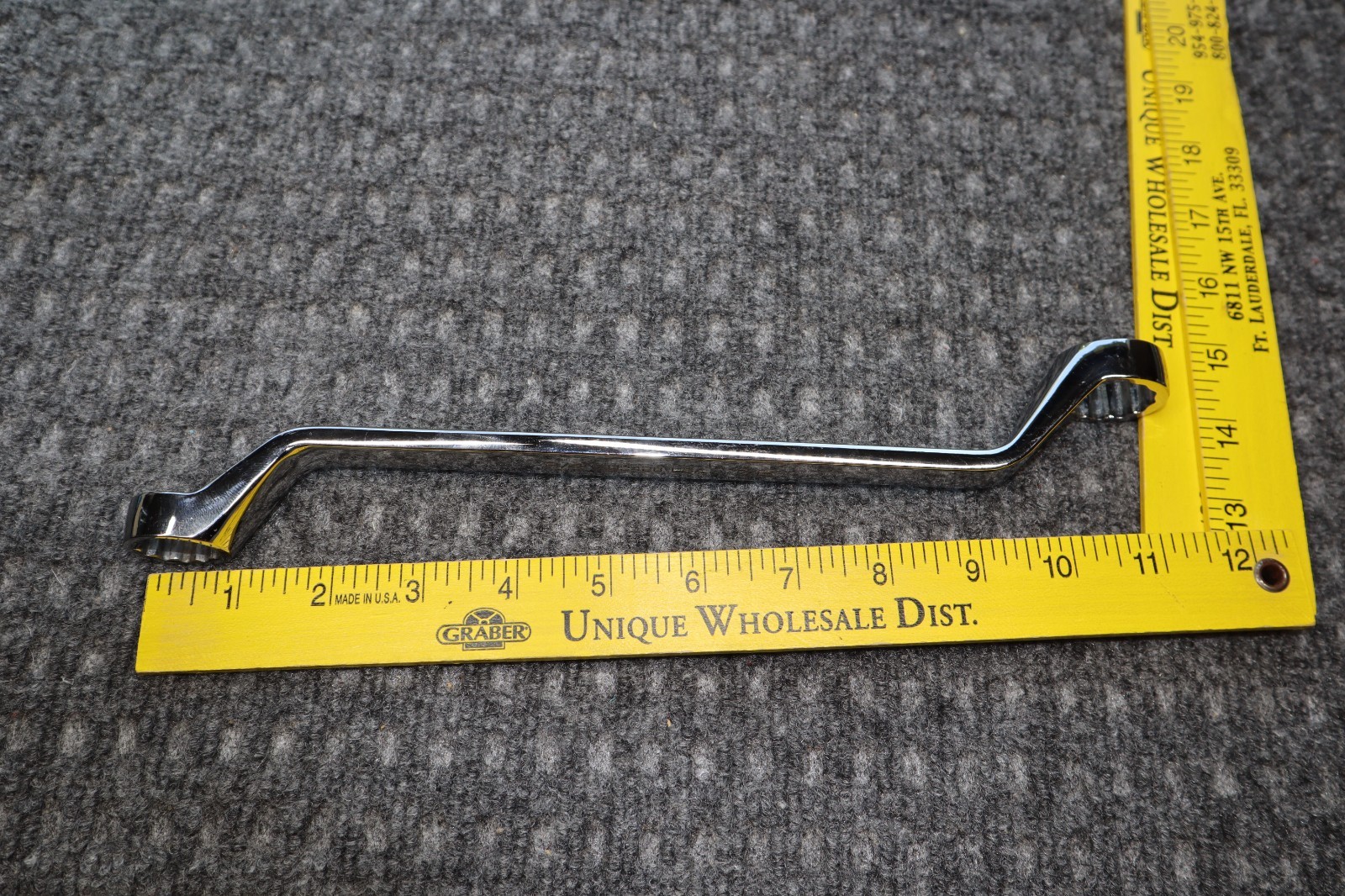 Snap On Tools SAE Wrench 12 Point Box End Off Set 3/4″ – 7/8″ XO2428 USA Clean