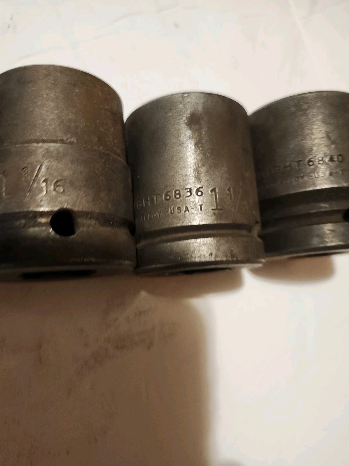 7 Wright Tool 3/4 Impact Socket Lot 13/16 7/8 15/16 1 1/8,1 1/16,1 1/4
