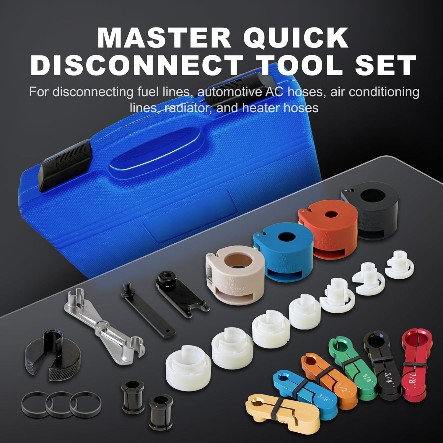 Master Quick Disconnect Tool Set 22pcs Premium Fuel Line Disconnect Tool Set New