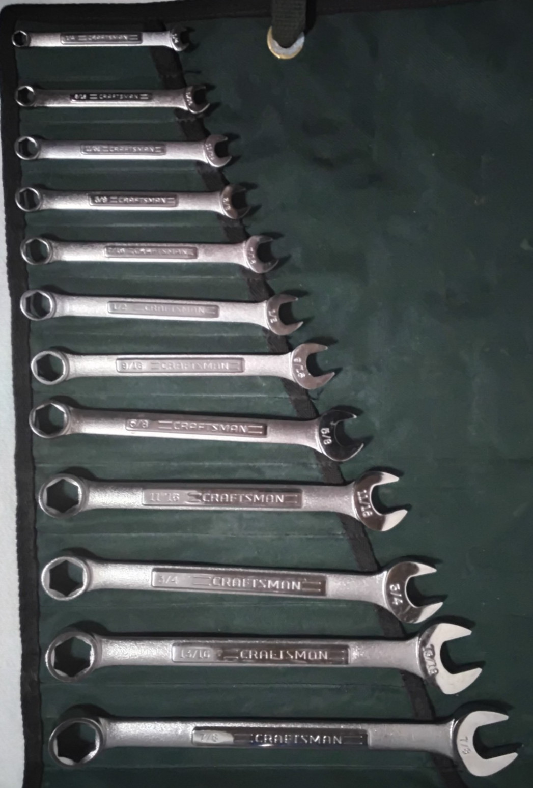 Craftsman 12pc SAE 6 PointCombination Wrench Set USA 1/4-7/8″