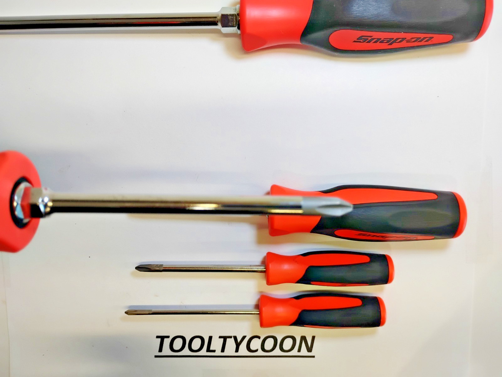 Snap-on Tools NEW 5pc ORANGE Soft Grip ALL PHILLIPS TIP Screwdriver Set SGDP50BO