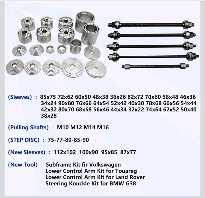 50Pcs Pull and Press Sleeve Kit, Bushing Press Kit for Most Engine Cars…