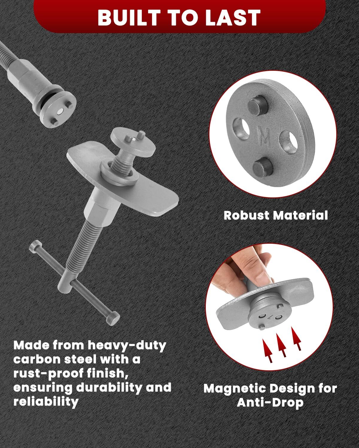 Brake Caliper Tool Heavy Duty Brake Caliper Compression Tool for Brake Pad Re…