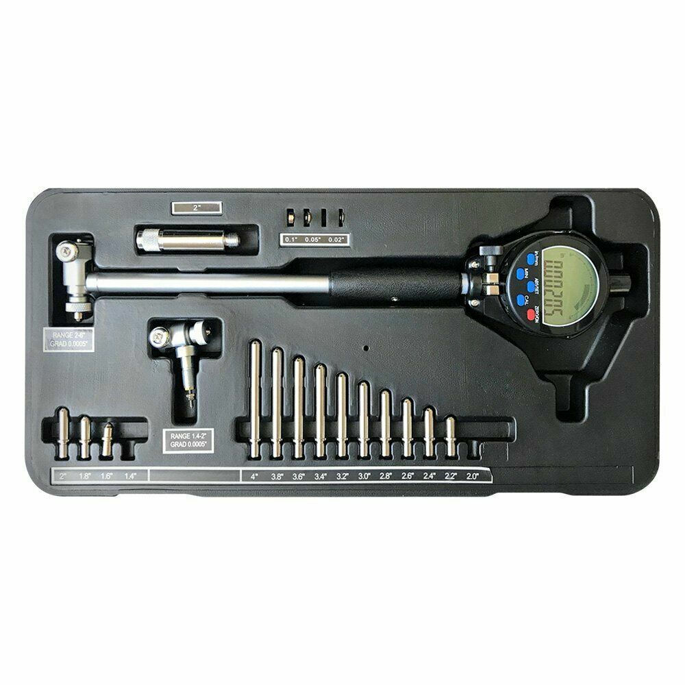 Central Tools Storm 1.4″ to 6″ SAE & Metric Digital Cylinder Bore Gauge Set