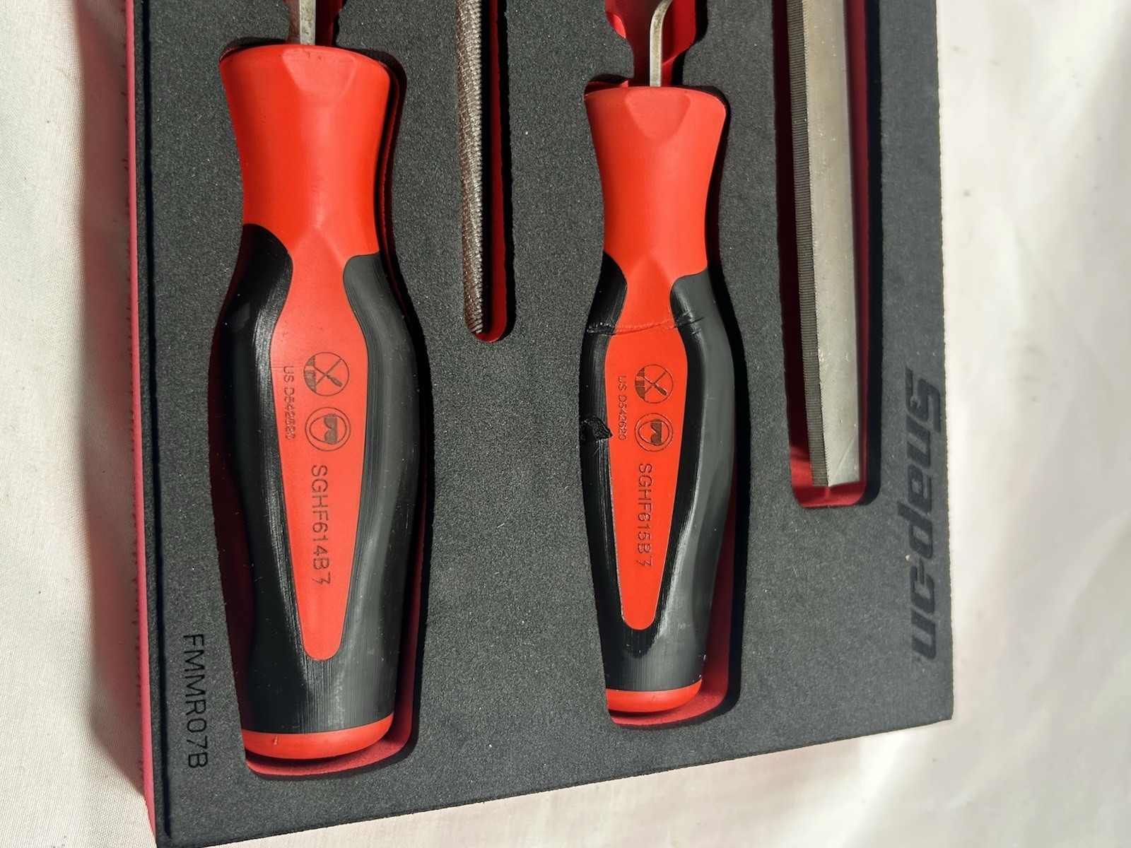 Snap-on™ SGHBF500AFR 4-piece Instinct Soft Grip Handle Mixed File Foam Set
