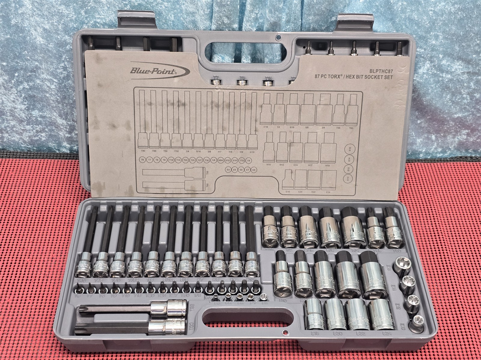 BLUE POINT 87PC TORX AND HEX BIT SOCKET SET BLPTHC87
