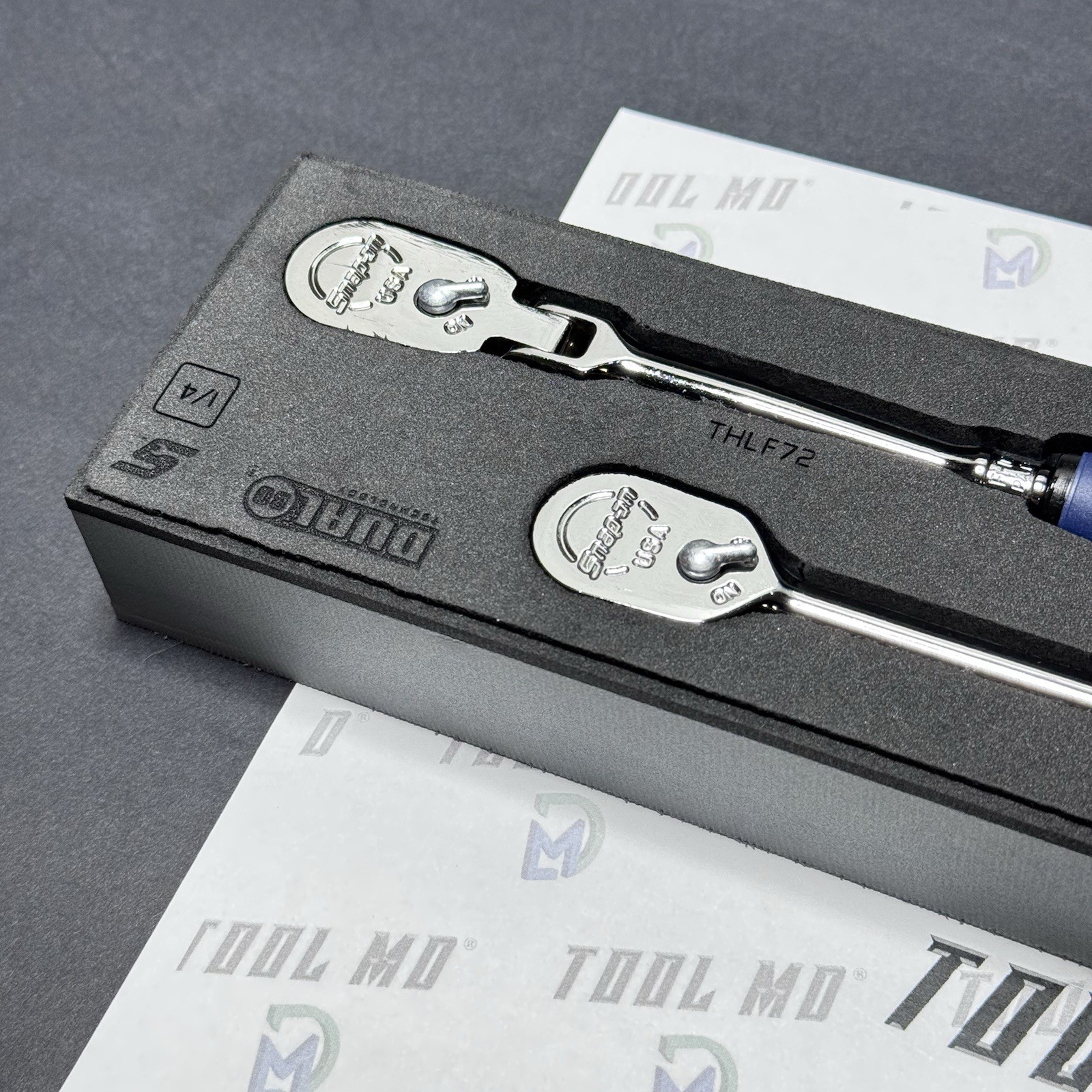 Snap-on Tools USA REVERSE POWER BLUE Compact 3pc 3/8″ Drive Ratchet Set 103RT05F