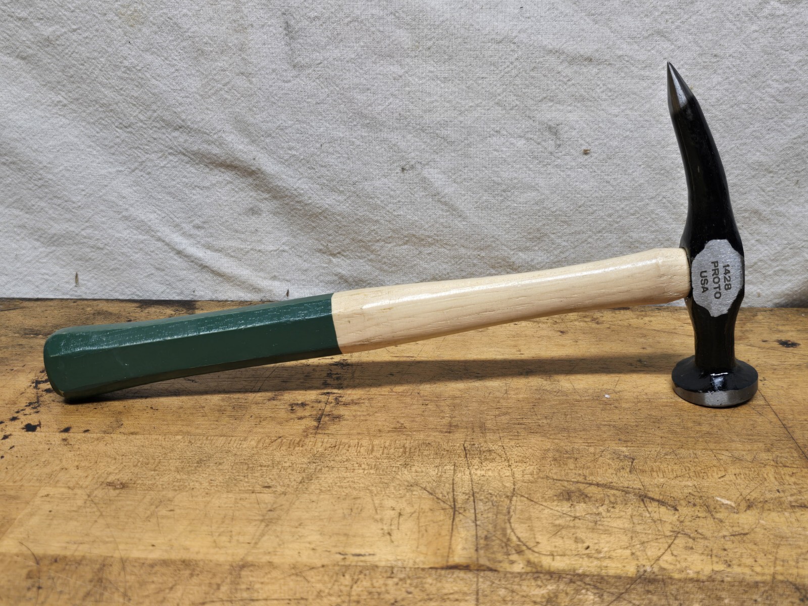 Vintage Proto 1428 USA Auto Body Repair Hammer Fine Point Finishing Hammer NEW