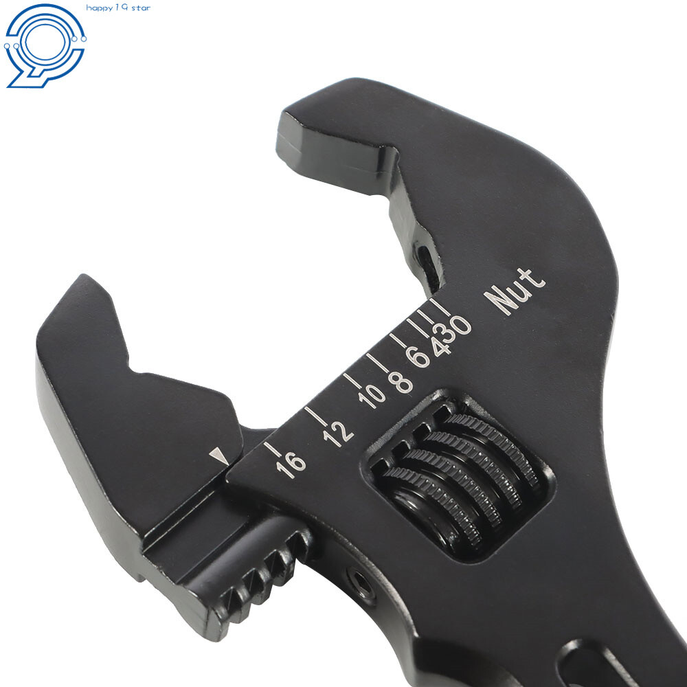 3AN-16AN Adjustable Wrench Tool For Hose End Fitting Black Aluminum