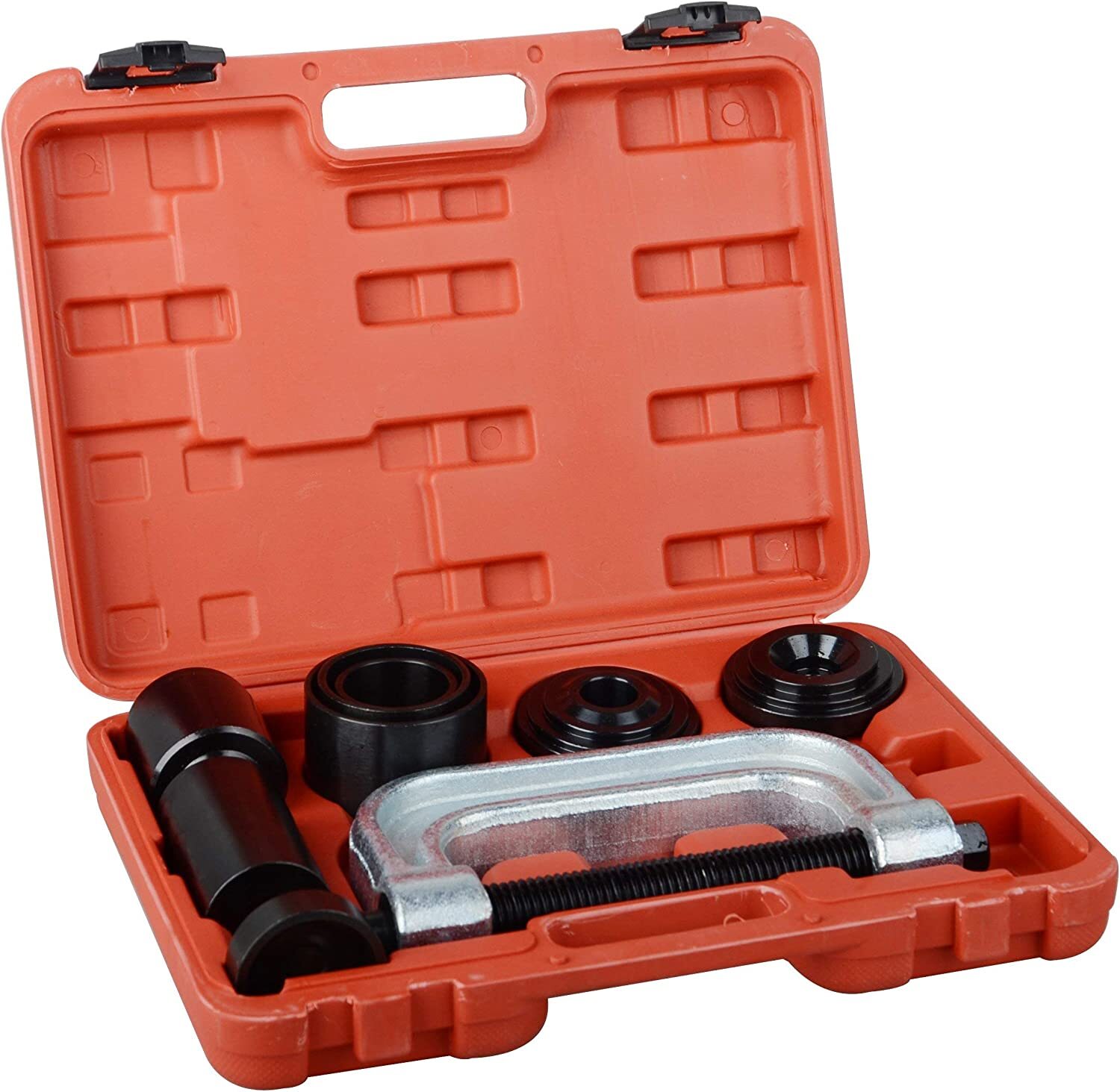 Set prensa para extractor de rotulas sacar quitar kit herramienta camion auto.