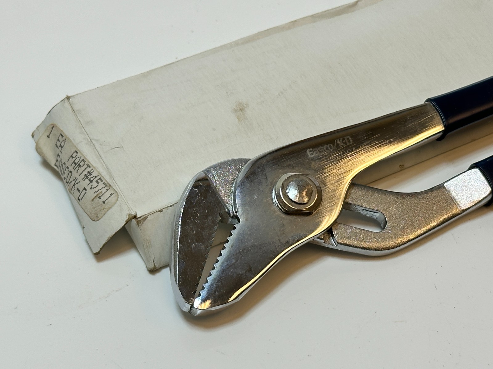 Easco (KD) Tools USA 45711 Tongue & Groove Water Pump Pliers, NEW Old Stock, Box