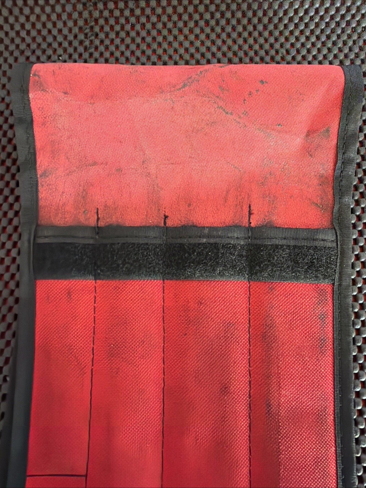 Snap On Tools Bastard Cut Mill File Set 4pc Red Soft Handle W/ Pouch SGH300A