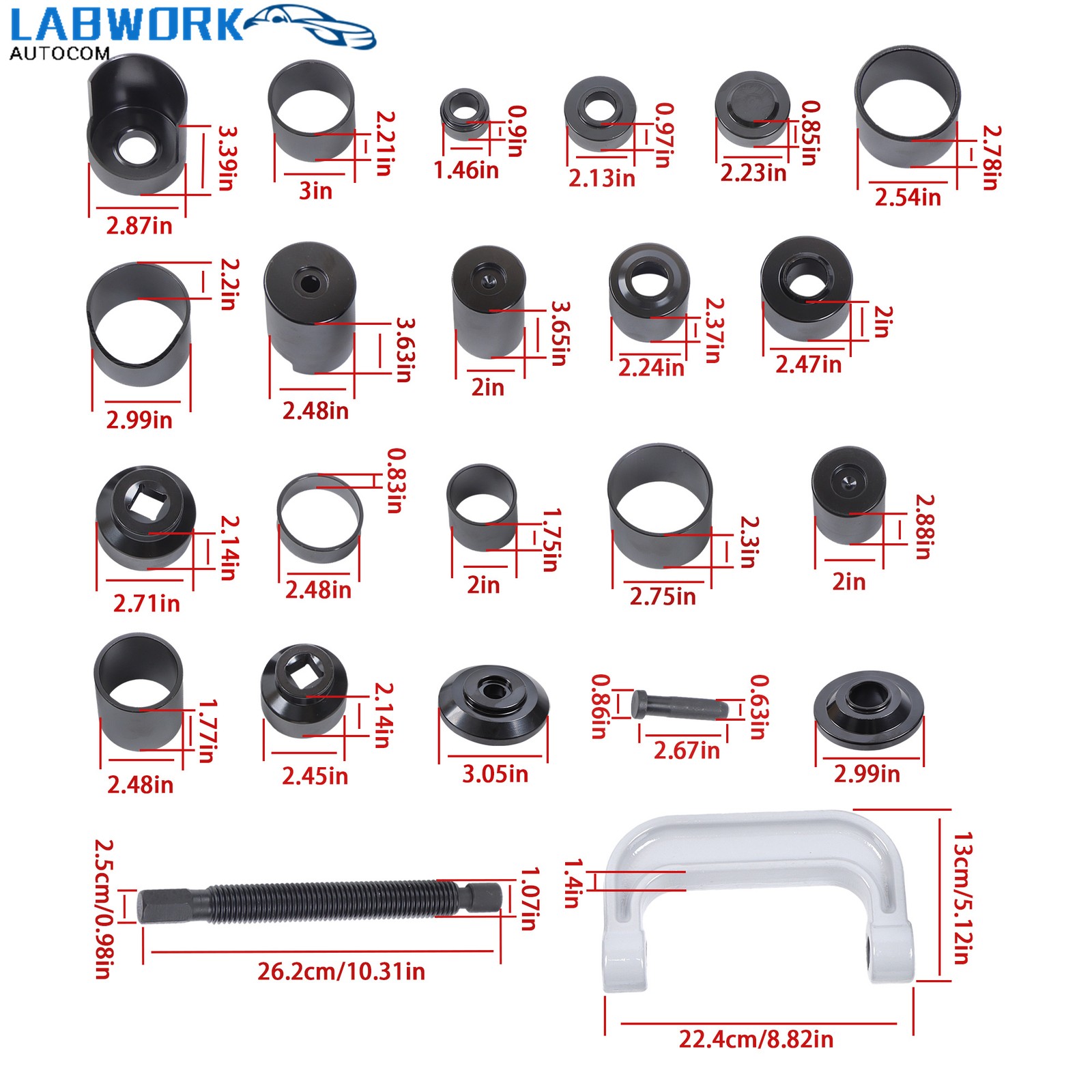 Master Ball Joint Press Kit Ball Joint Press 23Pcs & U Joint Removal Kit