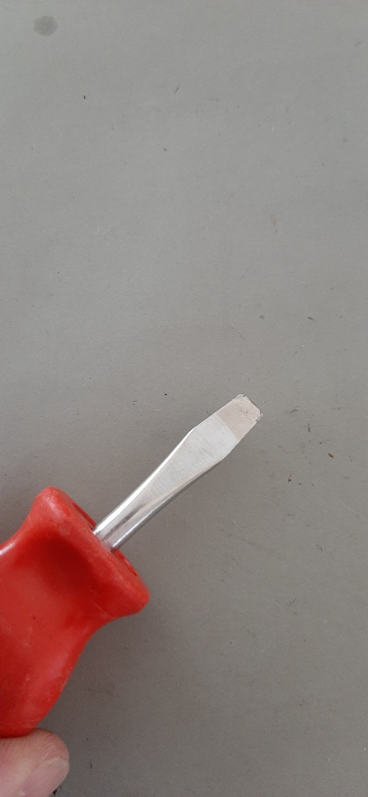 Snap-On SDDP22 Phillips SDD1 Flat Blade Stubby Screwdriver Set RED Hard Handle