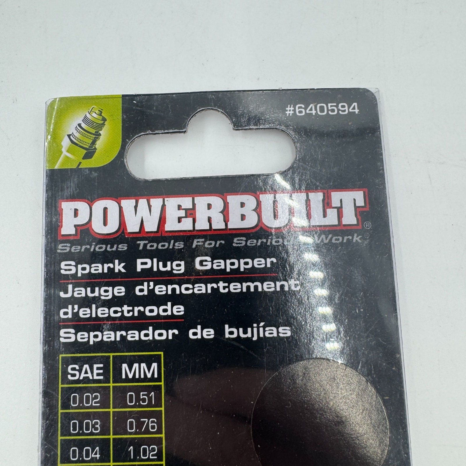 Powerbuilt Spark Plug Gapper SAE & Metric Measurements Tool