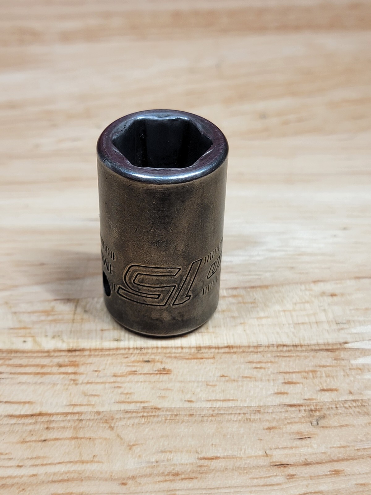 Snap-on Tools IMM150A 15mm 1/2″ Drive 6-Point Shallow Impact Socket