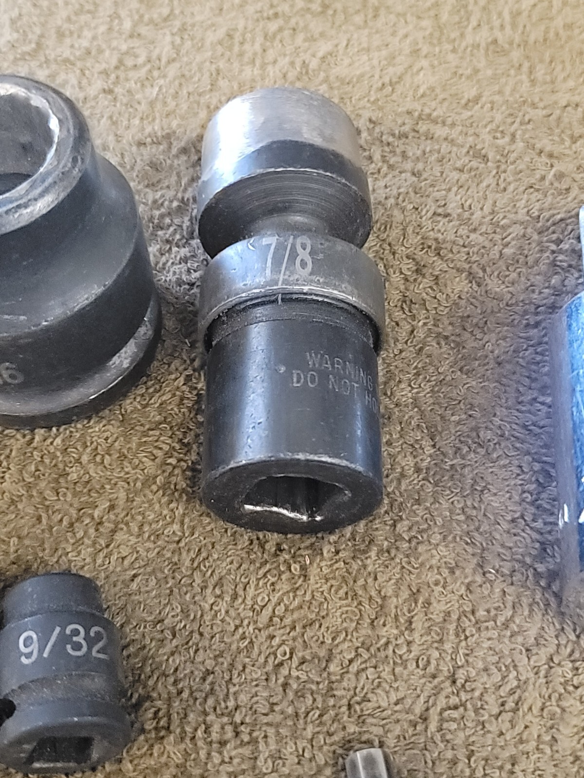 17 Gray Canada GP Impact Hex Socket 3/8 1/2 3/4″ Drive Sae 1-7/8 13/16 19mm 10 8