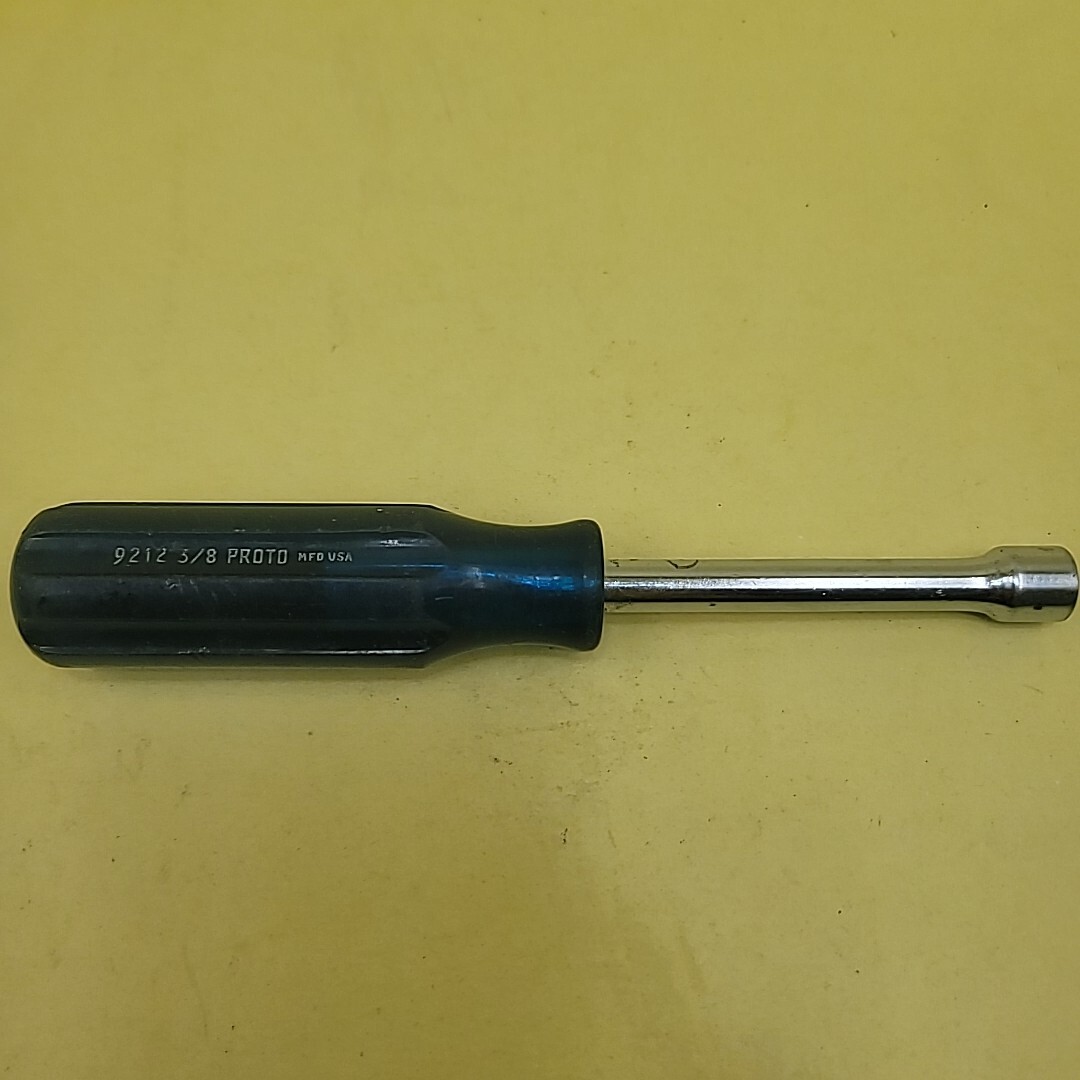 VINTAGE Proto 3/8″ 6 Point Nut Driver Blue Handle 9212 USA