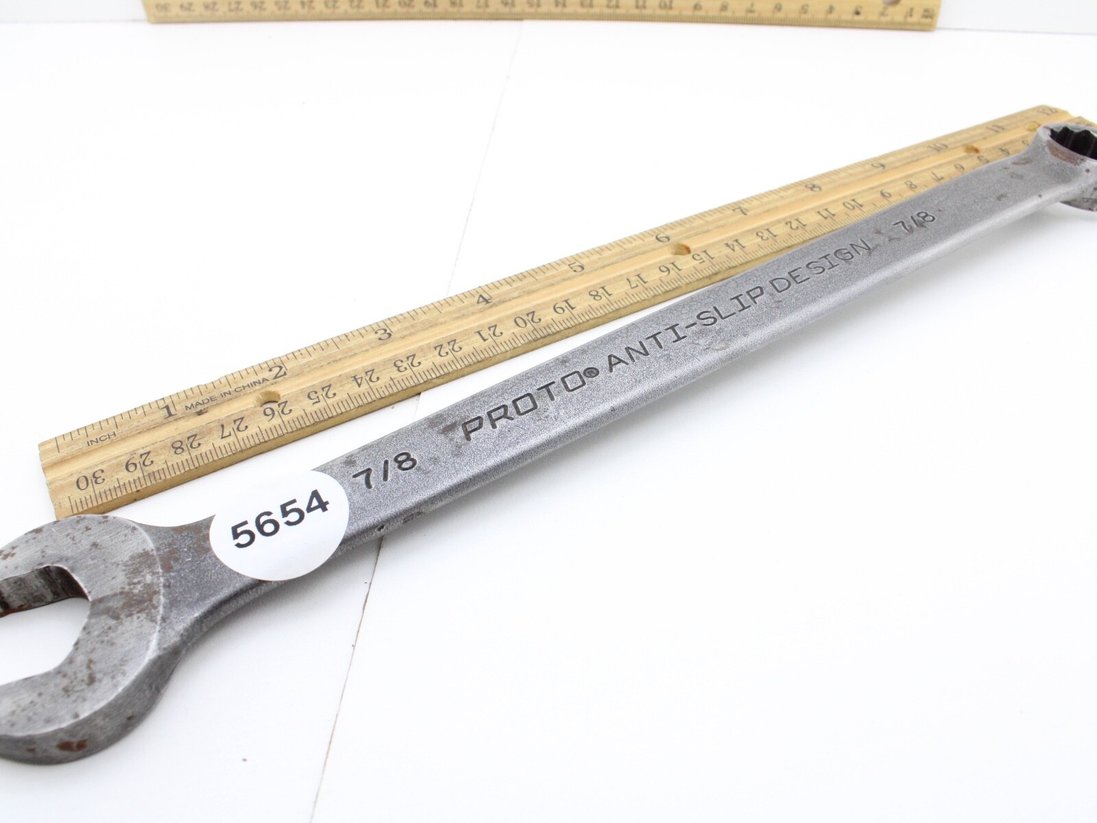 Proto 1228BASD 7/8″ 12 Point Anti-Slip Design SAE Chrome Combination Wrench USA