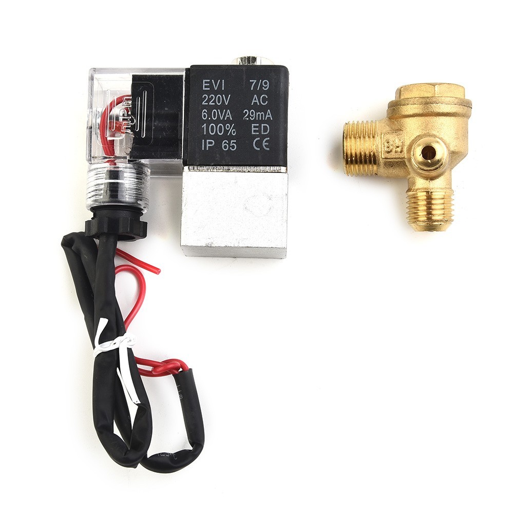 Solenoid Valve Oil-free -10 To 80 °C 1PCS for 2 Way Normally Closed Air Brass