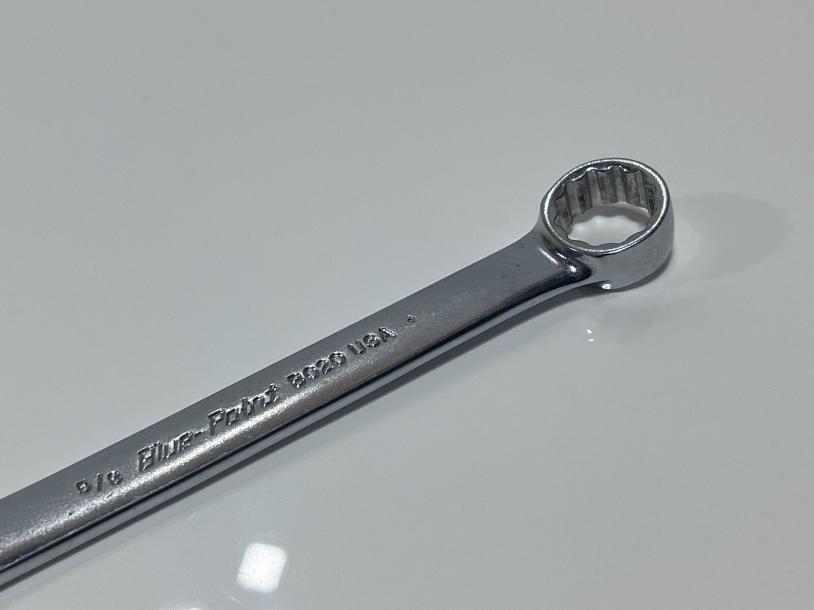 Blue-Point Tools USA BO20B 5/8” SAE Chrome Satin Combination Wrench – 12 Point