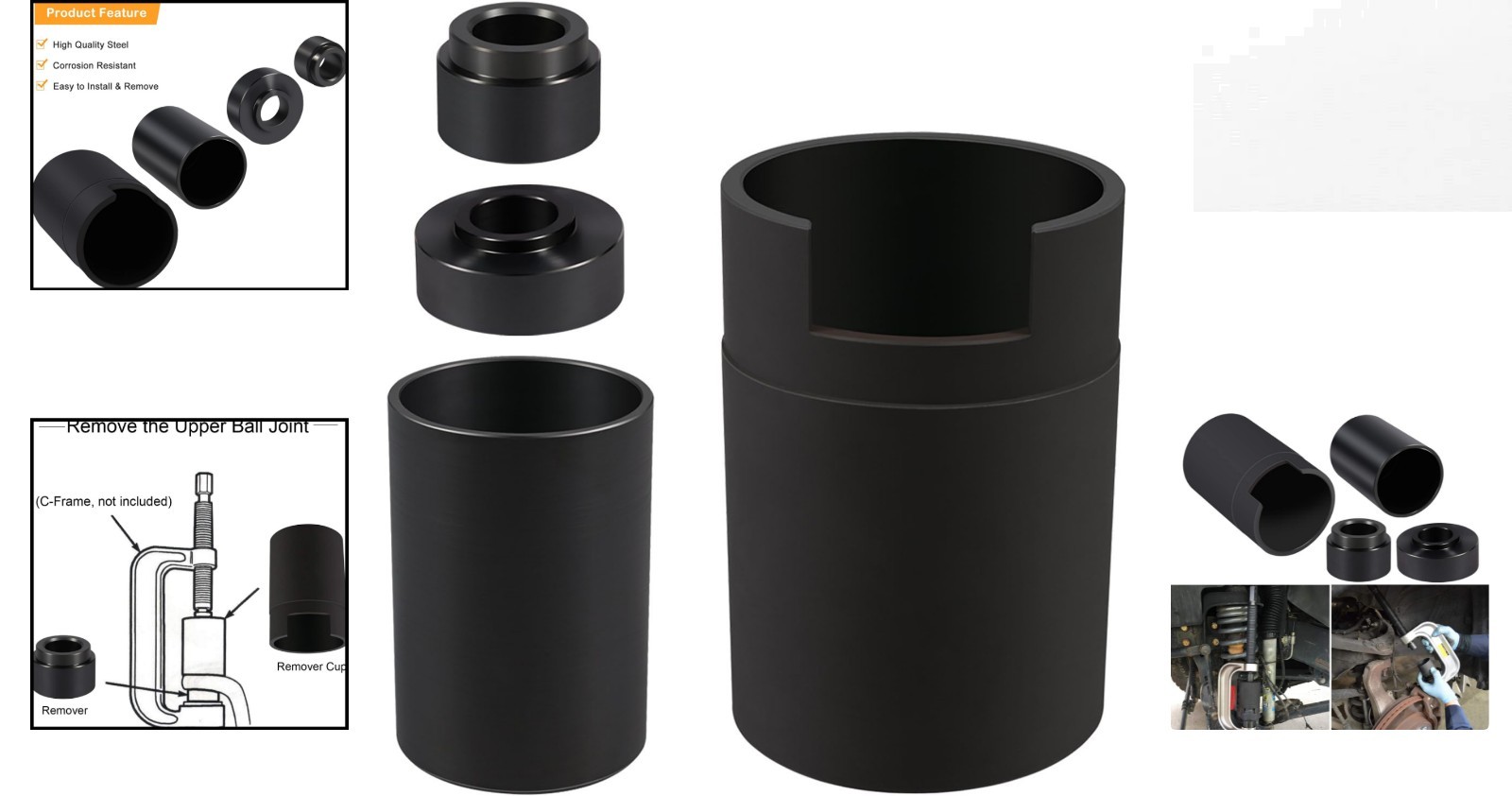Precision Ball Joint Service Adapter for Jeep & Dodge Vehicles – Rust-Resistant