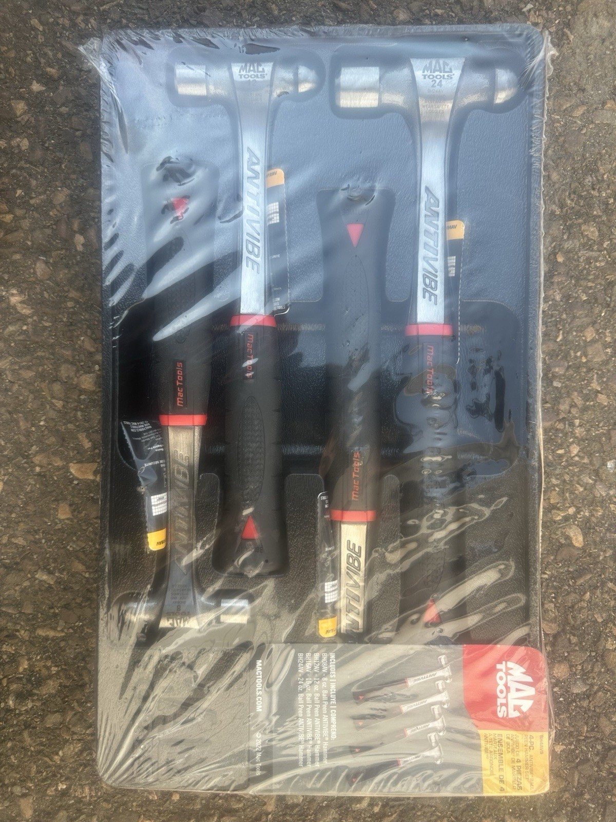 Mac Tools 4-Piece Antivibe Ball Peen Hammer Set
