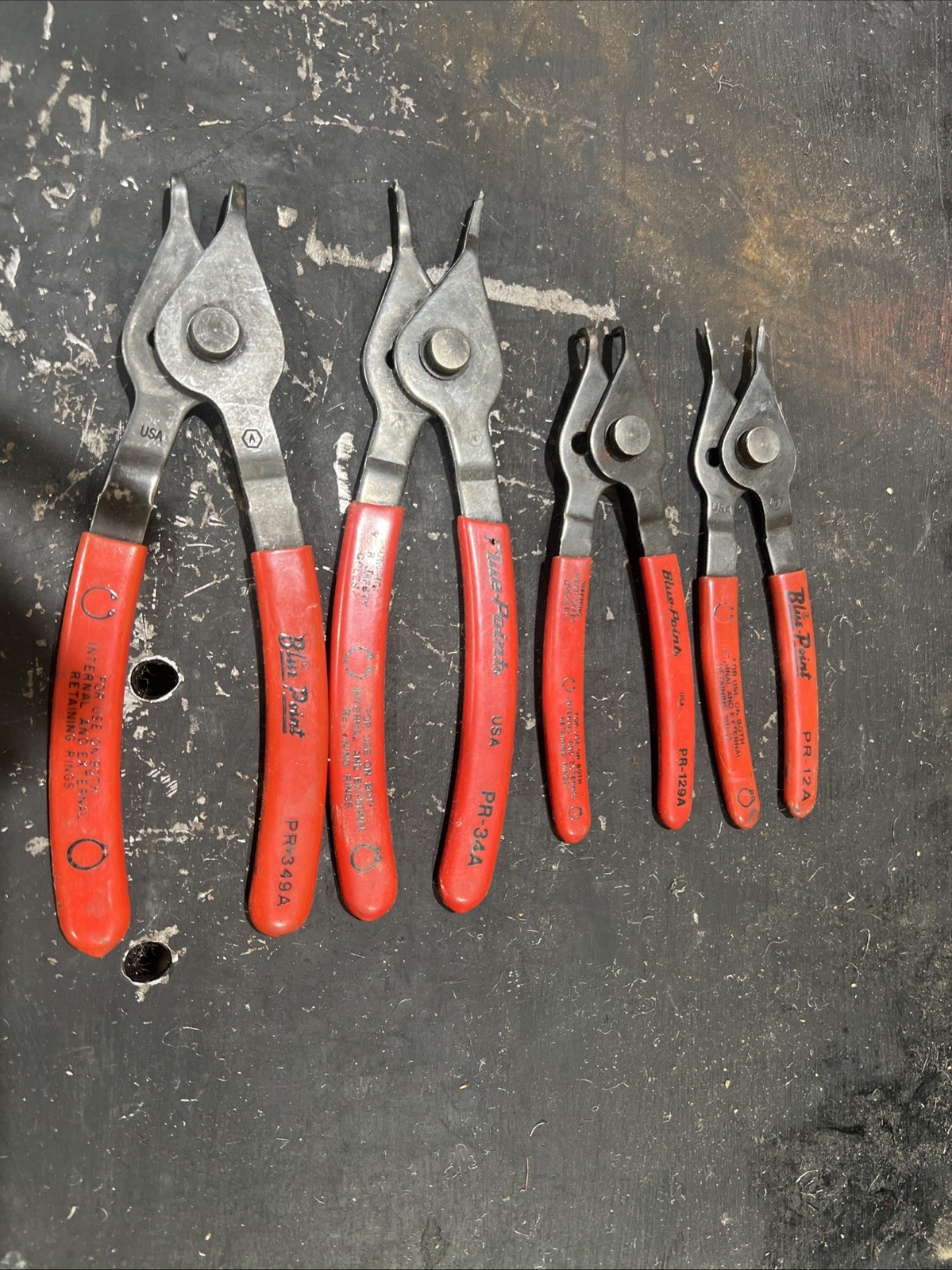 Blue Point By Snap On Snap Ring Pliers Set Of 4