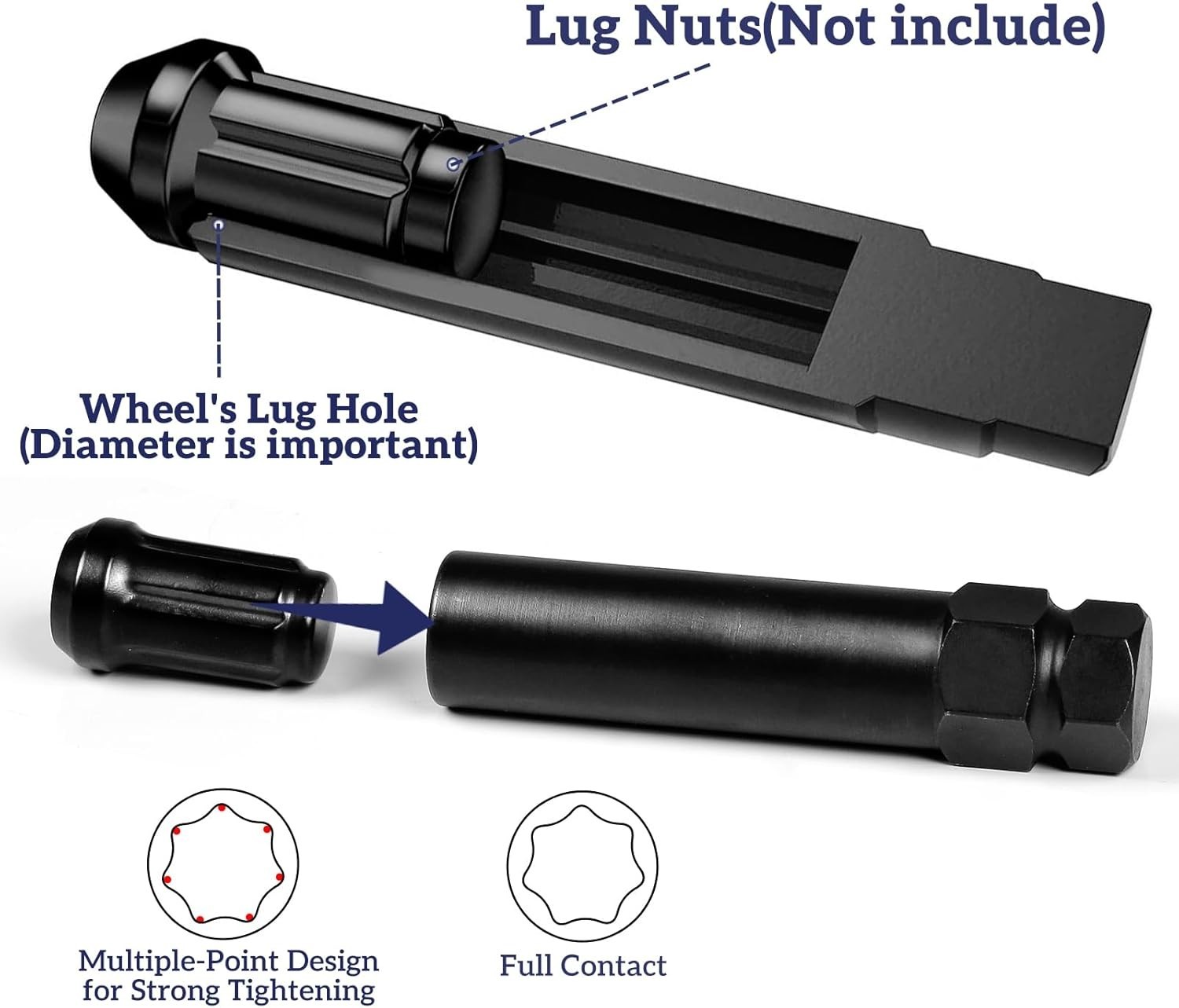 Professional Grade Spline Lug Nut Removal Tool Set – For Cars, Trucks, and More