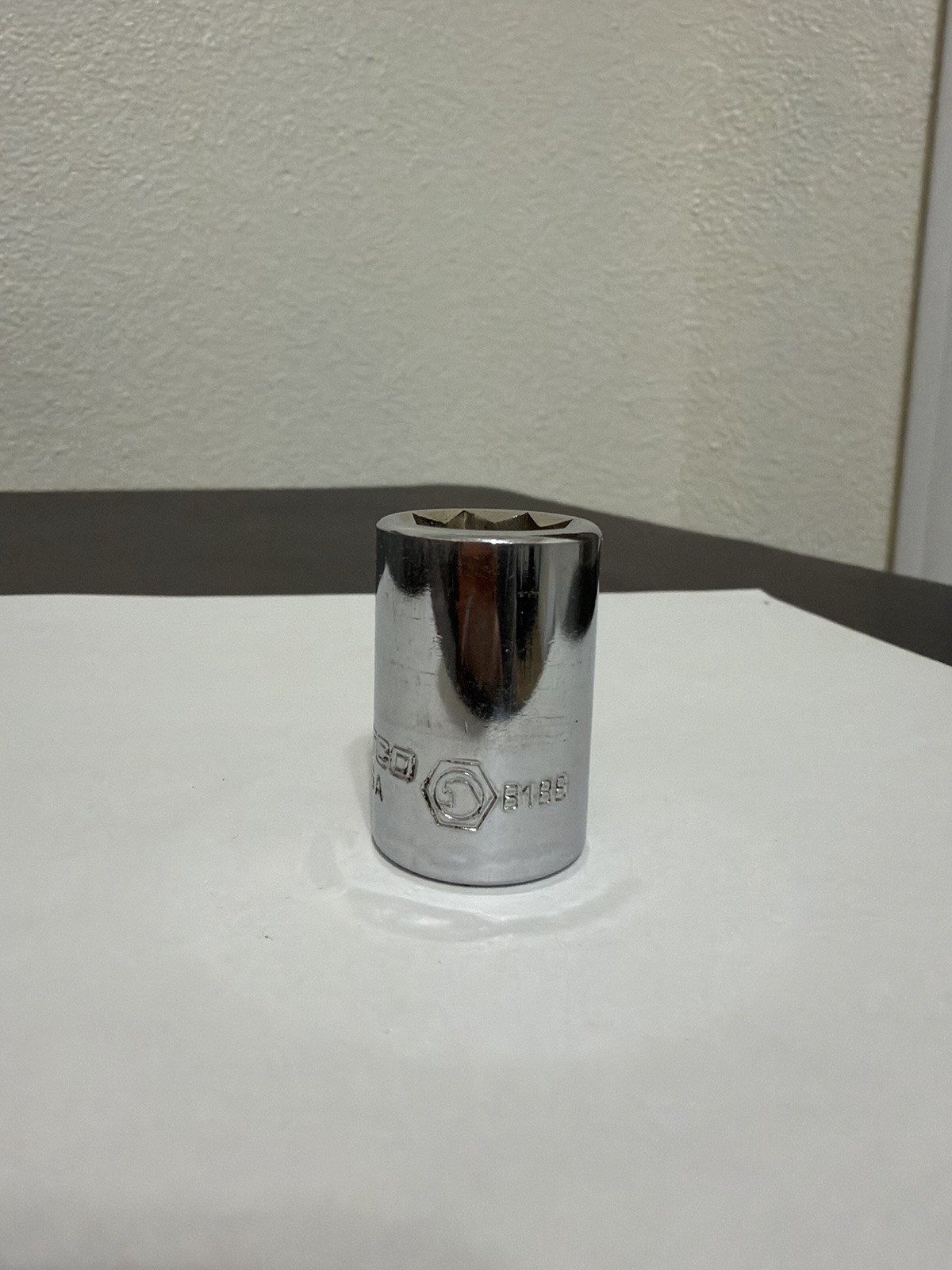 Matco 9/16″ Shallow Socket 3/8″ Drive 8 Point Double Square B188 USA