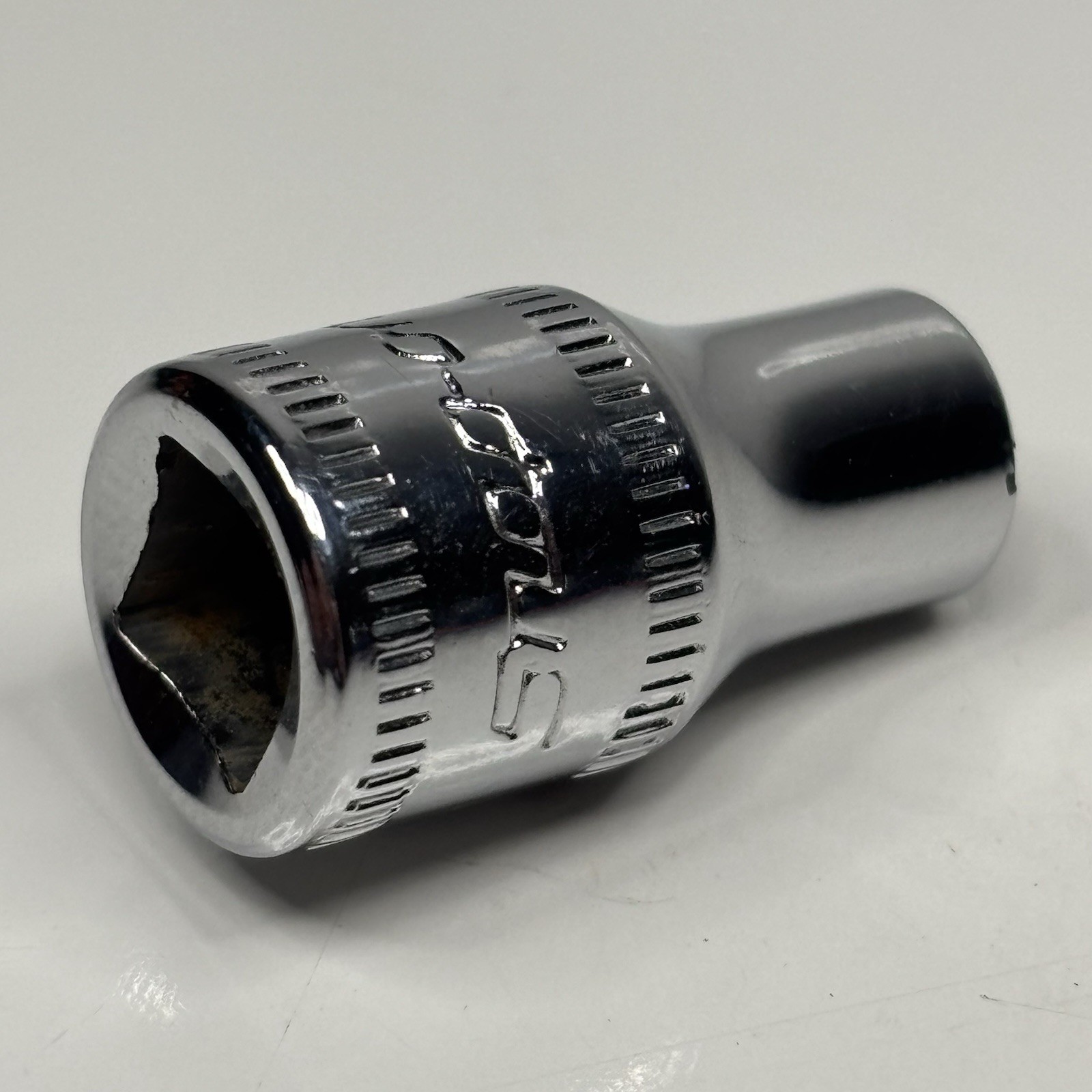 Snap On Tools TMM5.5 1/4 Dr 6Pt Metric 5.5mm Flank Dr Shallow Socket USA 2006