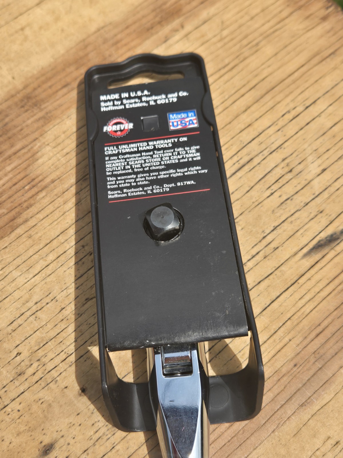 NOS SEARS Craftsman 12″ Flex Head Ratchet 3/8″ Drive Black Handle 44836 -VT- USA