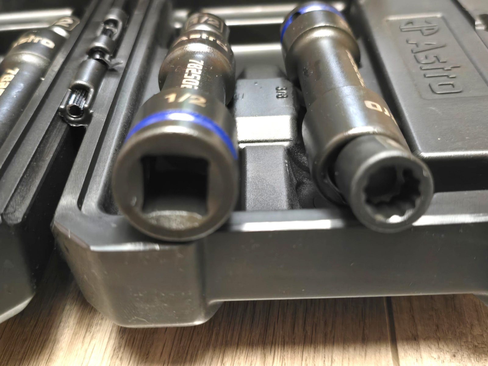 Astro Tools 78250, 5pc Universal Extended Drive Line Socket Set, 12pt, 1/2dr