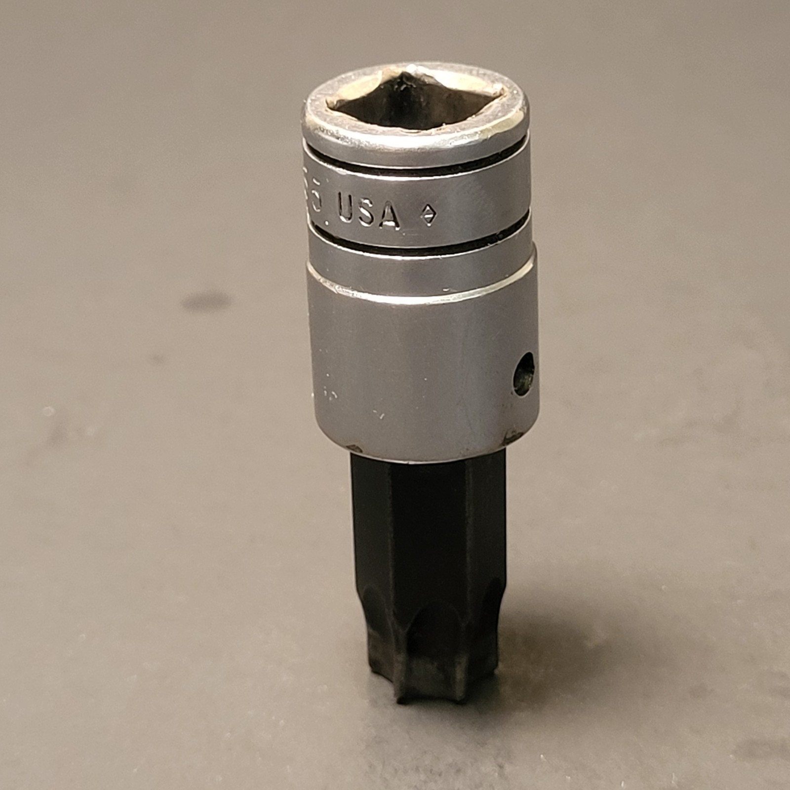 Snap On Torx 55 socket 3/8” drive made in USA in 1988 ftx55