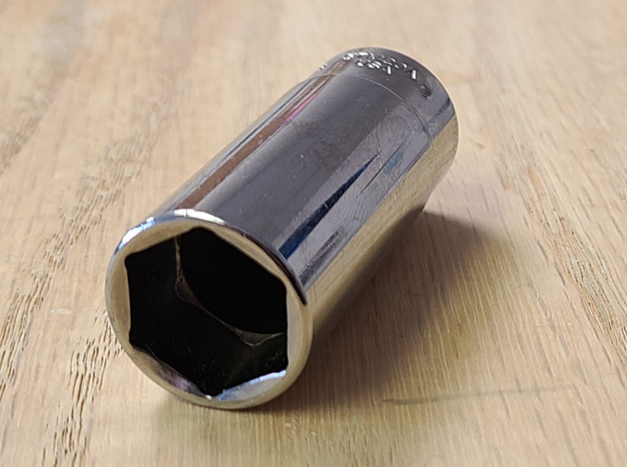🏴 Snap-On stm20a 1/4″ drive 5/8 sae deep 6 point chrome socket 🦅USA
