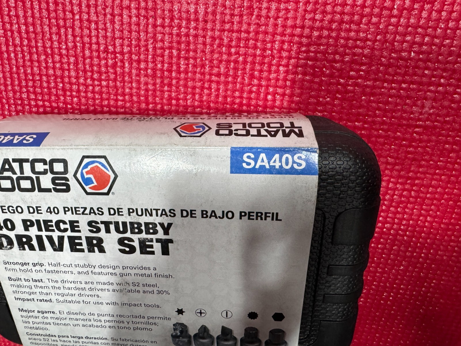 Matco 40 Piece 1/4” Drive Stubby Driver Set SA40S