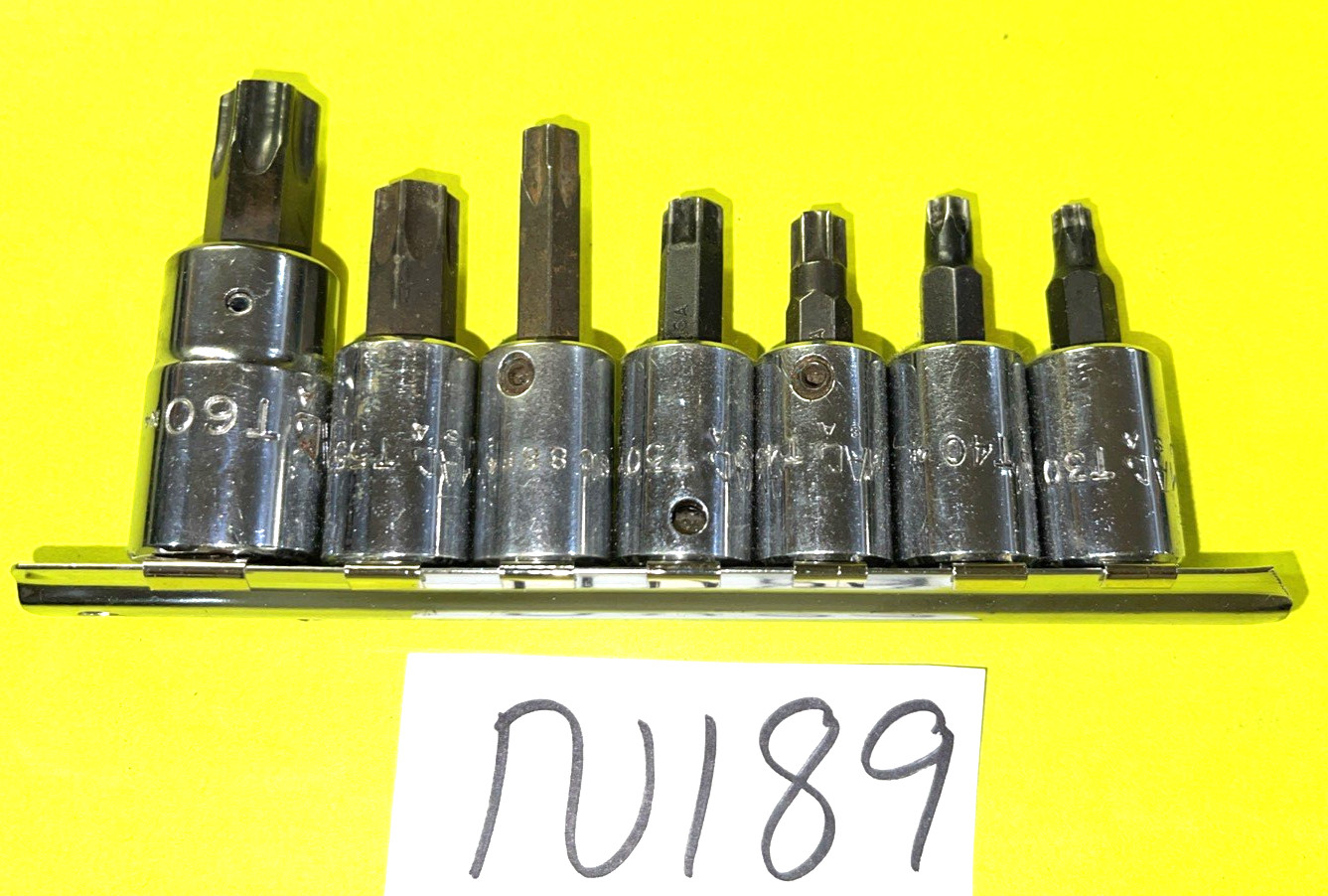 MAC TOOLS 7 PIECE MULTI DRIVE TORX BIT SOCKET DRIVER SET T30-T60 INCLUDING A GM