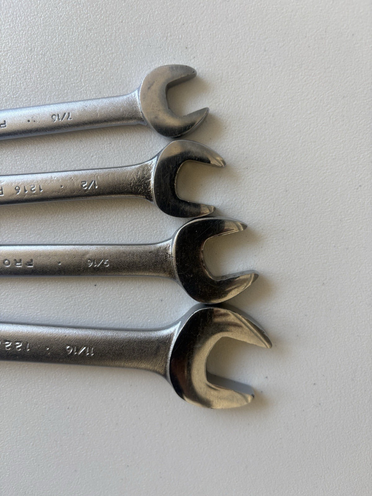 Vintage Proto Professional 7pc Combination Wrench Set 1214-1228 12pt USA Made