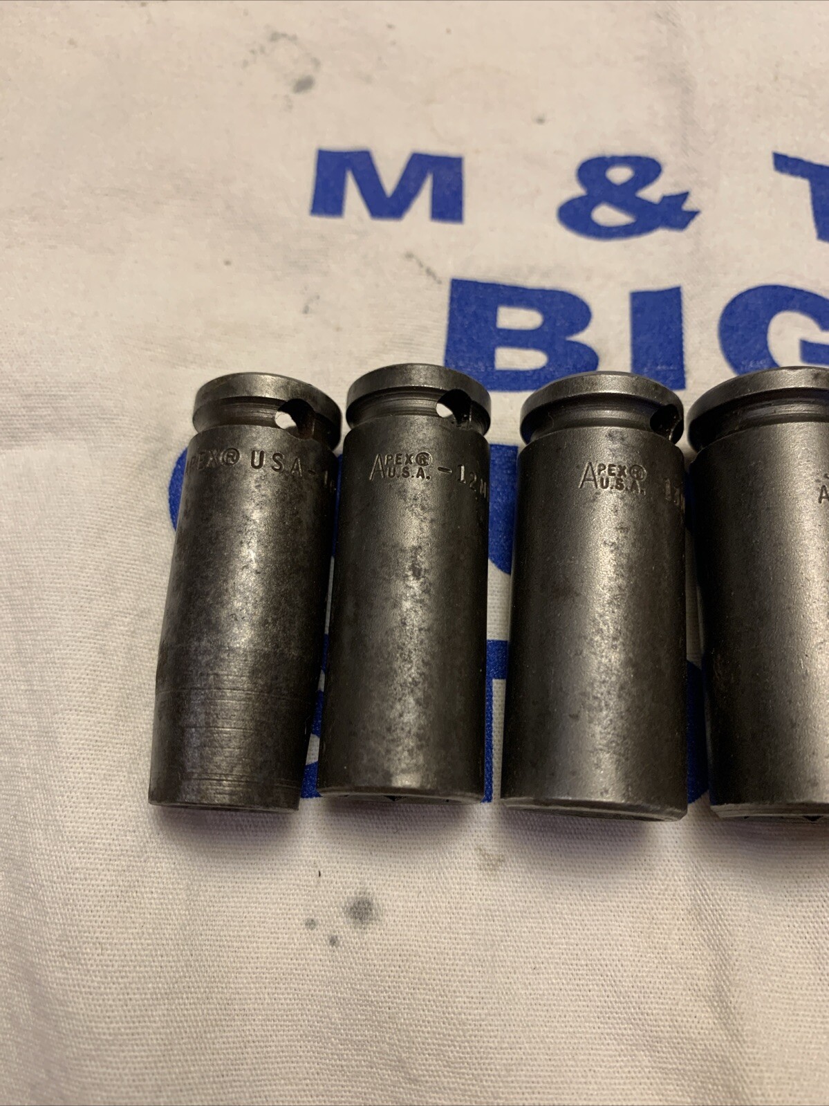 APEX Tools USA 3/8″ Drive 6pt 6pc 10-17mm Metric Impact Sockets